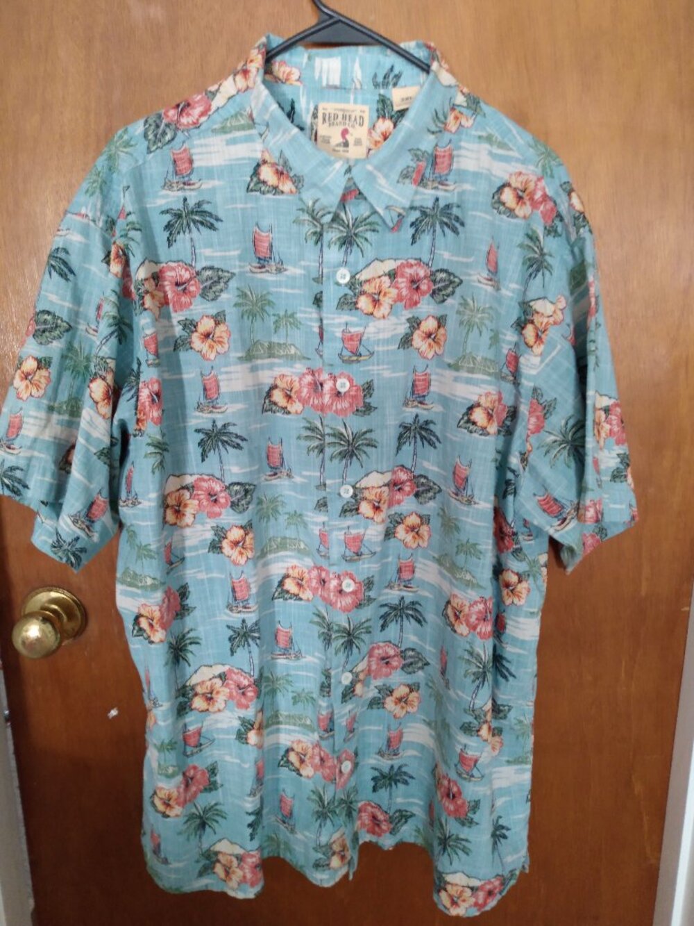 Mens Shirt Red Head Brand Co by Bass Pro Shop Short Sleeve Size XXL